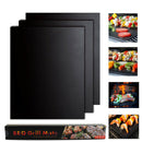 Reusable Cooking Mats BBQ Grill Mat Set of Non Stick Oven Liner NO PFOA JEV