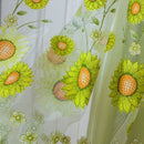 1 X Room Sunflower Pattern Voile Window Curtains Sheer Panel Drape Curtain H Hn