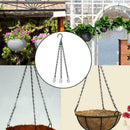 40cm Hanging Flower Plant Pot Chain Basket Planter Home K6Z0 Garden Holder D4G4