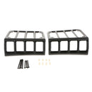 Rear Taillights (Tail Light) Gloss Black Light Guard Covers For Jeep Wrangler JK
