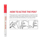 8 Colors Self Outline Metallic Markers Double Line Pen Greeting Card Drawing