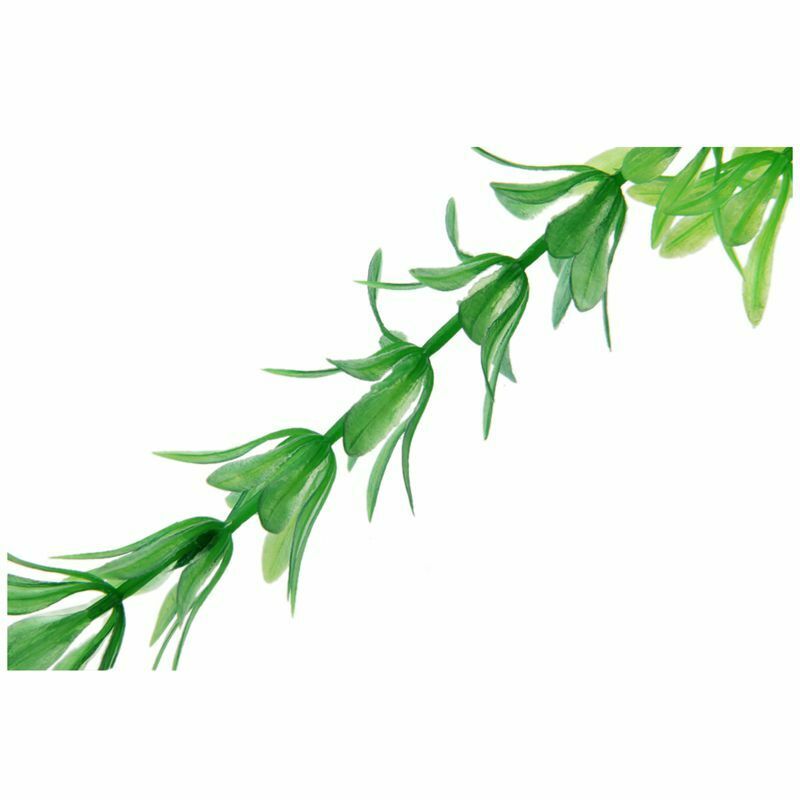 Green Plastic Plant Decor 24" for Fish Tank Aquarium Z6T6