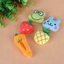 5pcs Fruit Animal Series Soft Plush Cotton Cat Dog Chew Plaything Pet Toys SN9F