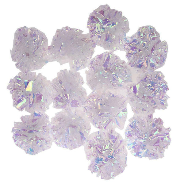 12pcs Crinkle Balls Cat Toys Interactive Sound Ball Big Nylon Balls Toys