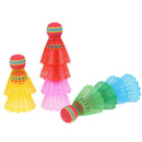10x Badminton Rainbow Ball Head Nylon Badminton for Game Sport Entertainment Gw