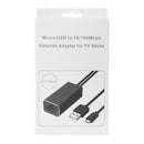 Fire TV Stick HD 480 Mbps Micro USB2.0 to RJ45 Ethernet Adapter 10/100 Mbps