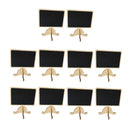 10 x Wooden Menu Chalkboard Black Board for Restaurant Coffee Bar 3.5x3.85''