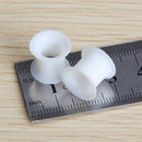 2 Pcs Gauge 10mm Silicone Tunnel Ear Plug Expander Stretcher (White) D7H4