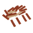 20pcs Handmade PU Leather Label Sew On Labels Engraved Tag Clothes Accessory