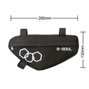 Waterproof Mountain Bike Triangle Bag Bicycle Frame Front Tube Bags (Black)