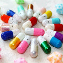 50 x Mini Cute Expression Capsules Love Pills Storage Wishing Drift Bottle- N6W1