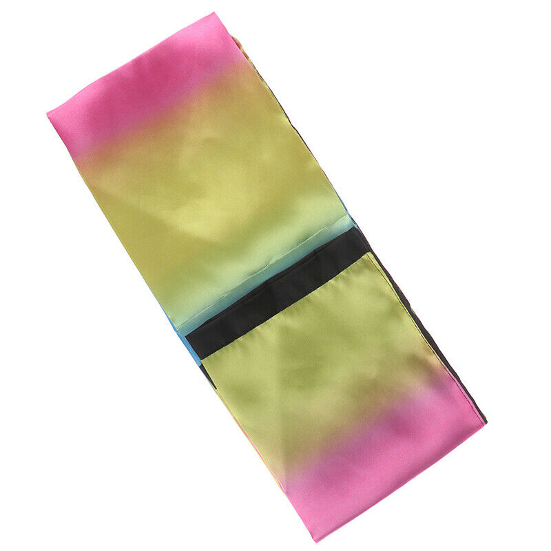 Change Color Scarf Magic Tricks Black To Rainbow Magic Props Toys BX