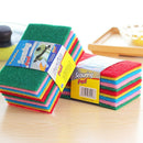 10pcs Scouring Pads Cleaning Cloth Dish Towel Colorful Home Scour Scrub_.