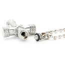 High Polished Waterproof Urn Necklace with Chain, Ashes Memorial Keepsake