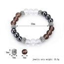 color mixing 8cm excellent jewelry black matte agate energy stone bracelet BX