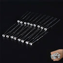 20PCS Clear Crystal Rhinestone Diamante Wedding Bridal Prom Hair Pins Hairpin OZ