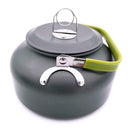 Aluminum Alloy 0.8L Outdoor Portable Camping Kettle Teapot Travel Tableware