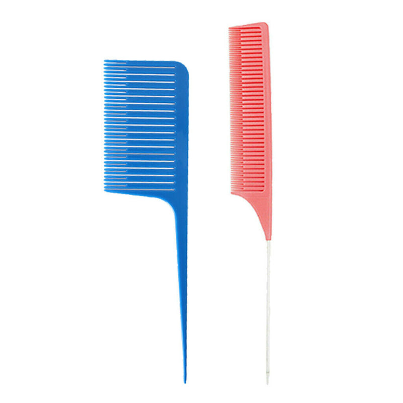 2 Pieces -resistant Weaving Highlighting Foiling Hair Comb Salon Combs