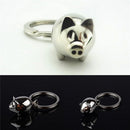 Alloy Mini Pig Keyring Charm Pendant Keychain Key Ring Chain Chrismas Gift MO