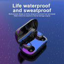 L21 Wireless Bluetooth 5.0 Headset 9D Stereo Headphone w/ Charging Box Black