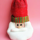 3pcs Christmas Wine Bottle Bag Gift Wrap Drawstring Pouch Santa Deer Snowma
