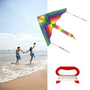 Delicate Rainbow Triangle Kite Outdoor Children Fun Sports Kids Toys Gift 1Pcs