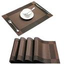 Placemat,Crossweave Woven Vinyl Non-Slip Insulation Placemat Washable Table B2Z4