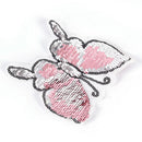 Butterfly Reversible Change color Sequins Sew On Patches DIY Patch Applique LJ