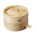 Kitchen Bamboo Steamer Basket Food Steamer for Dim Sum Dumpling 10cm