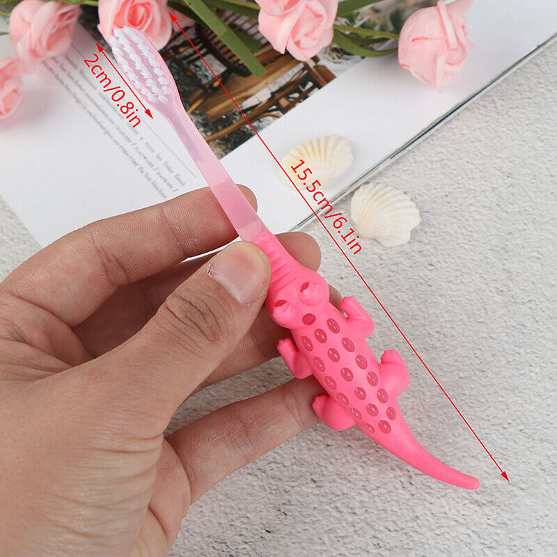 4pcs Kids Cartoon Crocodile Toothbrush Children Soft Bristle Tooth Mouth Cl-3C