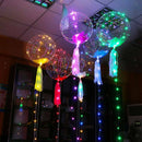 3x 18 Inch LED Round Clear Bubble Transparent Light Up Party Bobo Balloon