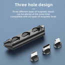 Micro USB Type C 8 Pin Connector Organizer 3 in 1 Magnetic Power Cable Plug Case
