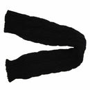 Fashion Lady Arm Warmers Pattern Knitting Wool Fingerless Gloves - Black