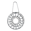Decorative Metal Bird Feeder Donut Shaped Outdoor Hanging Feeding Garden Decor