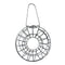 Decorative Metal Bird Feeder Donut Shaped Outdoor Hanging Feeding Garden Decor