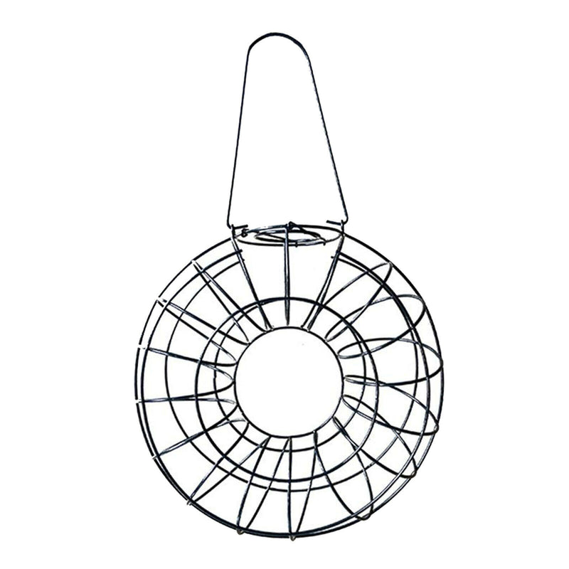 Decorative Metal Bird Feeder Donut Shaped Outdoor Hanging Feeding Garden Decor