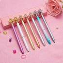 Crown Top Pens,Fantastic Gift for Women, Metal Ballpoint Pens School and Of H2F2