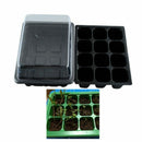 5 Set 12 Cells Nursery Pot Planting Seed Tray Kit Plant Germination Box Wit