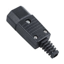 Black IEC-320 C14 Male Plug AC Power Inlet Socket Connector 250V 10A P7V5