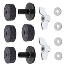 4Pcs Drum Cymbal Felts Washers Cymbal Stand Felt Wing Nuts for Drum Set