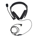 Noise Cancelling 2-Pin Headphone VOX-PTT Deep Bass Stereo Overhead Headset Wired