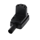 90 Degree Angled IEC 320 C13 Female Plug AC 250V 10A Power Cord Cable Connector