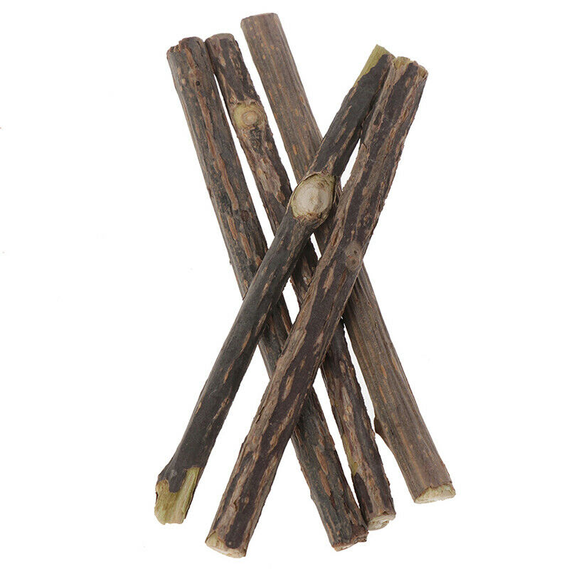 5 pcs Cat Cleaning Teeth Pure Natural Catnip Stick Pet Molar Toothpaste Sna BX