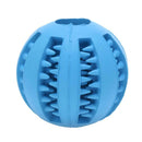 7cm Pet Toys Rubber Interactive Ball for Dog Chew Tooth Cleaning(Blue) A