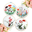 8cm Bamboo Frame Embroidery Hoop Ring DIY Cross Stitch Machine Loop Sew JR