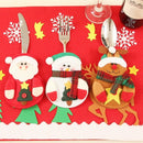 1pcs Cute Christmas Xmas Decor Kitchen Tableware Holder Pocket Dinner Bag s