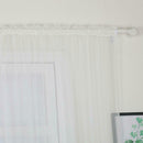 Leaf Embroidered Bedroom Half Blackout Curtain Living Room Window Blinds