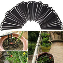 100Plastic Fixed Stem DIY Micro Drip Irrigation System Garden TI Watering U6A1