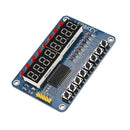8-Bit Digital LED Tube 8-Bit TM1638 Key Display Module For AVR Arduino TE28