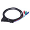 1.5m 5Ft VGA to TV 3 RCA Component AV Adapter Cable for PC Laptop #gib